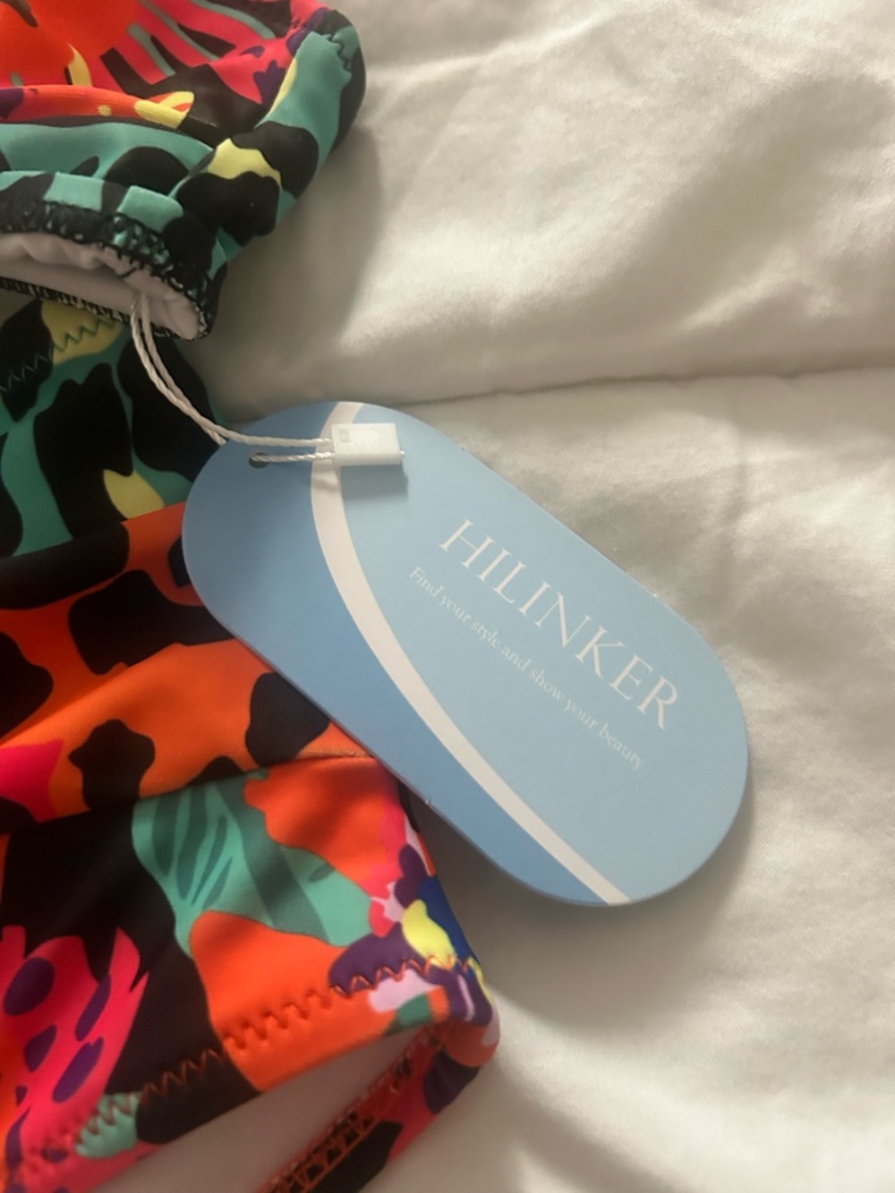 Tropical Leopard Print High-Waist Bikini Set - Multi from Amazon brand Hilinker - Picture 5 of 5
